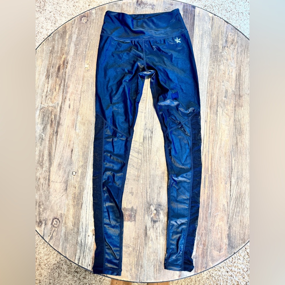 Rebel Athletic Black High-Waist Leggings with Discreet Star Logo